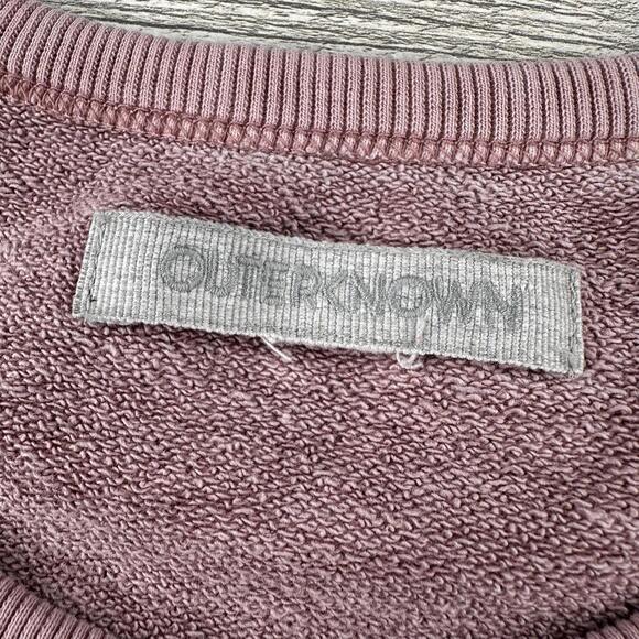 Outerknown Sur Sweatshirt Mens XL Purple Lavender Hemp Organic Cotton Huckberry - Picture 2 of 6
